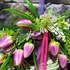 Kép 2/6 - 25 cm átmérőjű fonott alapú kopogtató -lila színben