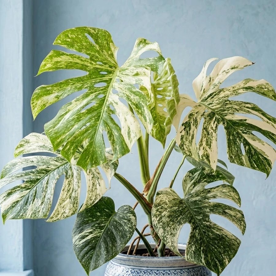 Monstera deliciosa 'White Monster' - Best Plants and Decor webruhz